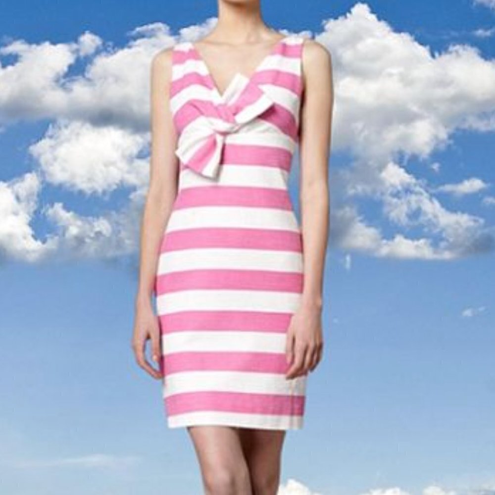 Kate Spade Pink and White Striped Dress